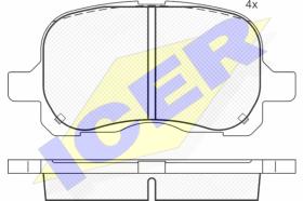  181408000 - PASTILLAS FRENO MOTO ICER