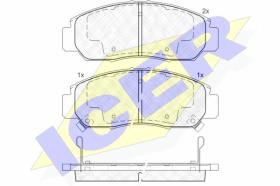  181543000 - PASTILLAS FRENO MOTO ICER