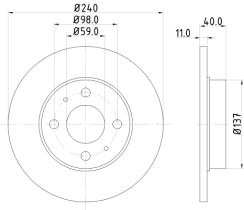 Qps 1100215 - D.FRENO AR 145-155 + FI BRAVO-TIPO