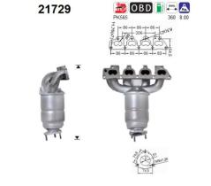 As 21729 - CAT.OPEL ASTRA 1.6 16V