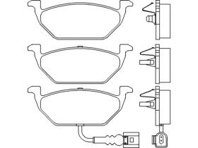 WOKIN P85072 - Pastillas delanteras 4 pzs Brembo