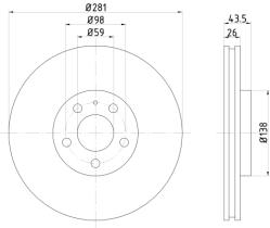 Trw 1100102 - D.FRENO BW SERIE 3-Z1