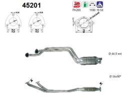 Walker 45201 - CAT.BMW 520I 24V M50 E34