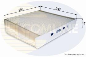  EKF280 - FILTRO HABITACULO VOLVO CARS-C70-05,S60 00->,S70-00,S80-01,V