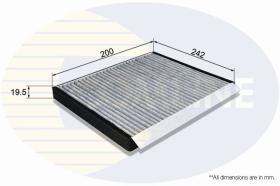 Comline EKF203A - FILTRO HABITACULO HYUNDAI-ACCENT 05->,ELANTRA 06->