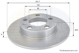 Comline ADC1414 - DISCO FRENO AUDI A2 02-> 05,A3 98-> 03,TT 01-> 06,SEAT