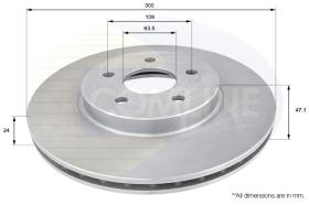Trw ADC1215V - DISCO FRENO FORD MATROSTAR 00-> 07,MONDEO 00-> 07,JAGUAR