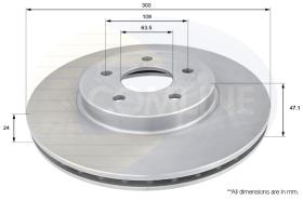  ADC1215V - DISCO FRENO FORD MATROSTAR 00-> 07,MONDEO 00-> 07,JAGUAR