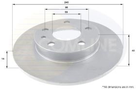 Comline ADC1813 - DISCO FRENO ALFA ROMEO GTV 95->,SPIDER 98-> 05