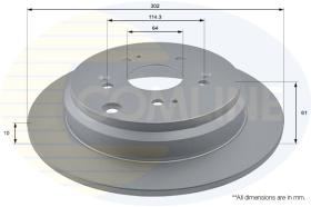 Comline ADC0561 - DISCO FRENO HONDA CR-V 07->