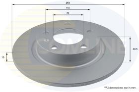 Comline ADC1148 - DISCO FRENO VAUXHALL CORSA 06->