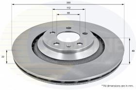  ADC1491V - DISCO FRENO AUDI A6 04->