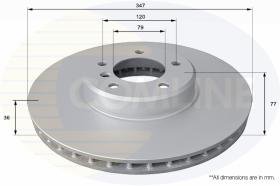 Comline ADC1747V - DISCO FRENO BMW 5 SERIES 04->