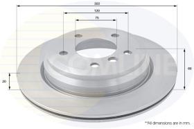 Comline ADC1761V - DISCO FRENO BMW 1 SERIES 07->,3 SERIES 05->