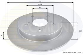 Comline ADC0929 - DISCO FRENO SUZUKI SX4 09->,SWIFT III 06->