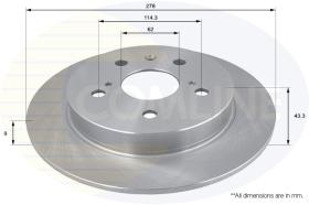 Comline ADC0930 - DISCO FRENO SUZUKI SX4 09->