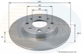 Comline ADC1835 - DISCO FRENO ALFA ROMEO MITO 08->