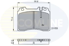 Trw CBP01006 - PASTILLA-COMLINE