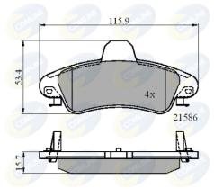 Trw CBP01235 - PASTILLA-COMLINE