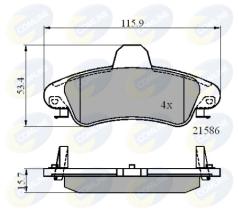 Comline CBP01235 - PASTILLA-COMLINE