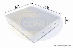 Comline EKF108 - FILTRO HABITACULO