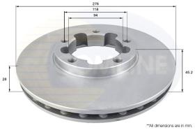 Comline ADC0280V - DISCO FRENO