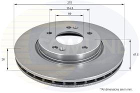 Comline ADC2407V - DISCO FRENO