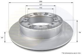 Comline ADC0287V - DISCO DE FRENO