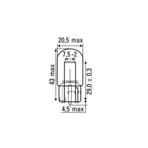 Jbm 52368 - LÁMPARA OBN 12V SIN CASQUILLO T20A