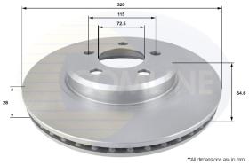 Comline ADC2322V - DISCO DE FRENO DELANTERO