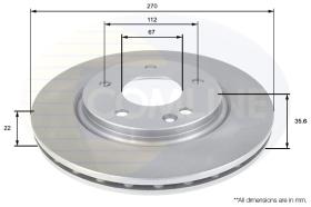  ADC1666V - DISCO DE FRENO MERCEDES