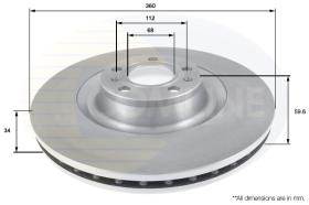  ADC2607V - BRAKE DISCS-DEL