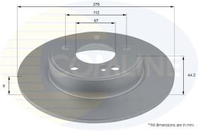 Comline ADC1670 - DISCO DE FRENO