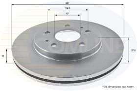 Comline ADC0619V - DISCO DE FRENO