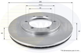 Comline ADC0290V - DISCO DE FRENO