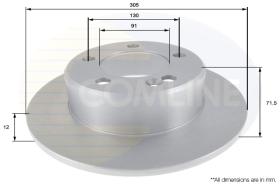 Comline ADC2707 - DISCO DE FRENO