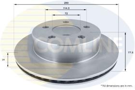 Comline ADC2327V - DISCO DE FRENO