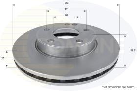 Comline ADC1671V - DISCO DE FRENO