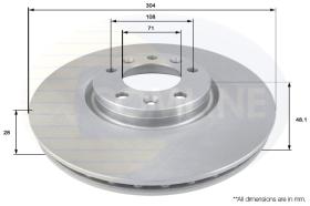 Comline ADC2711V - DISCO DE FRENO