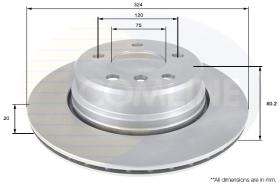 Comline ADC1771V - DISCO DE FRENO