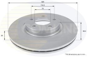 Comline ADC0470V - DISCO DE FRENO