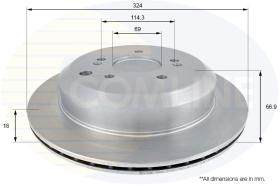 Comline ADC2420V - DISCO DE FRENO