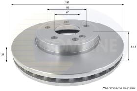 Comline ADC1678V - DISCO DE FRENO