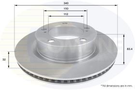 Comline ADC2501V - DISCO DE FRENO