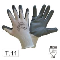 Jbm 51398N - Guantes con palma reforzada de nitrilo T.11 - Mod. Nuevo