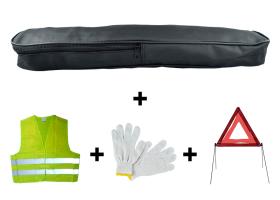 Jbm 53185 - KIT EMERGENCIA BOLSA PVC+TRIANGULO+CHALECO+GUANTES