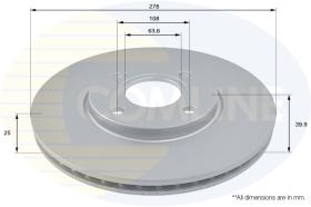 Motaquip ADC1280V - DISCO FRENO