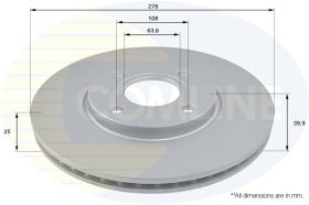 Comline ADC1280V - DISCO FRENO