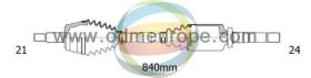 Serco 18162460 - Semieje Peuge 21X840X24