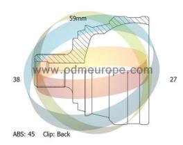 Odm 12211747 - Homocinética Audi-Vw 38X59